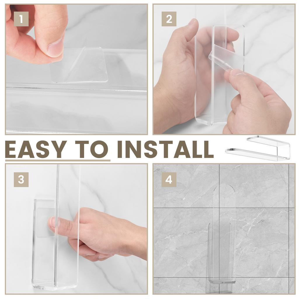 4 шт. акриловая стойка для бейсболок самоклеящаяся настенная вешалка для шляп J-образный держатель для хранения шляп вешалка для шкафа