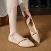 2025 Spring Summer Pointed Flat Single Shoes for Women Versatile Gentle Casual Simple Comfortable Elegant Women's Shoes