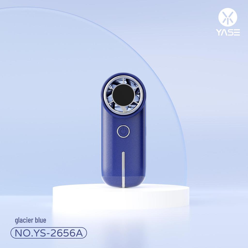 Compact High-Speed USB Rechargeable Digital Display Handheld Fan for Strong Summer Breeze