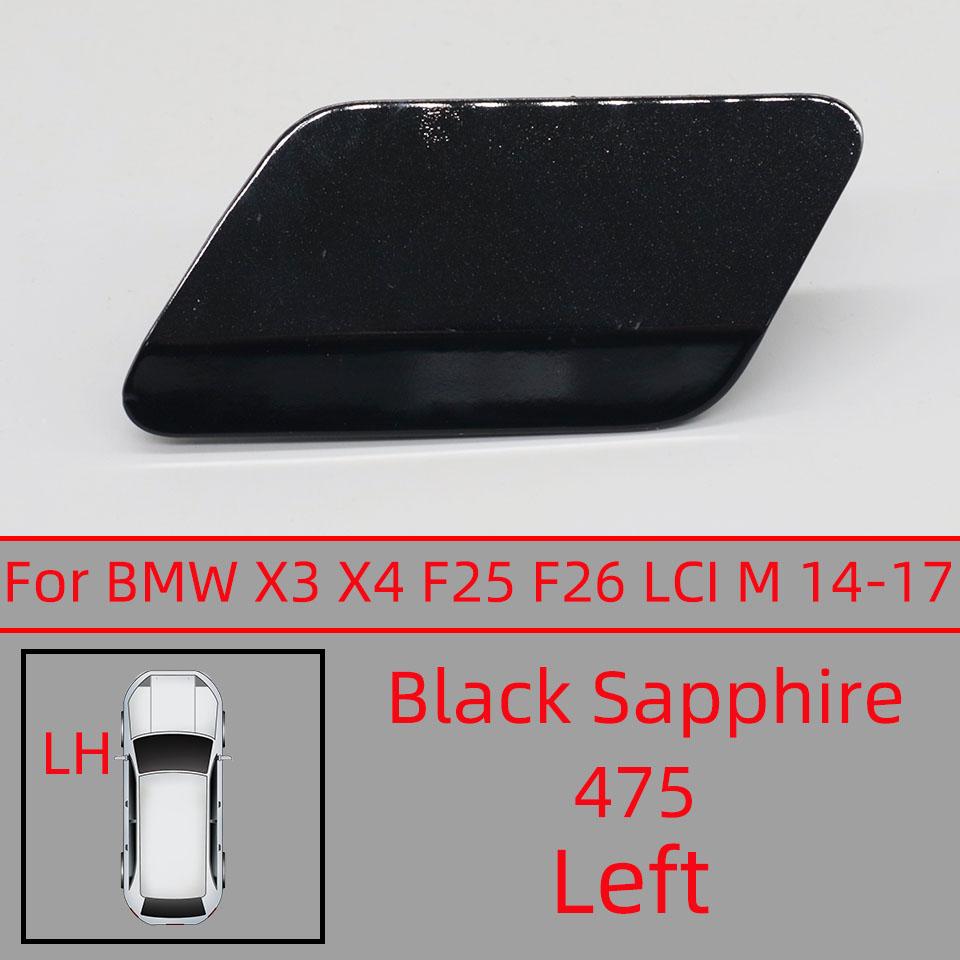 Auto Parts Headlight Washer Cover Cap For BMW X3 X4 F25 F26 LCI M-Sport 2014-2017 High Quality Spray Paint Black White Silver