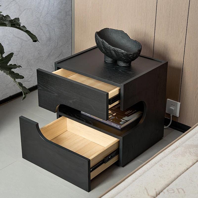 Saving Vintage Nightstand Aesthetic Comfortable Storage Elegant Night Tables Modern Nordic Meble Do Pokoju Bedroom Furniture