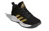 adidas Кроссовки Cross Em Up 5 Тканевые Повседневные Нескользящие Износостойкие Средней Высоты Детские Баскетбольные Кроссовки Черно-Золотые GX4790