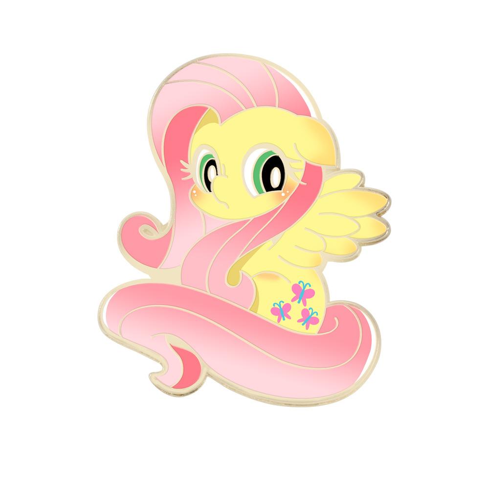 Милый мультяшный пони Поли Аниме значок кукла Радужный пони Редкая брошь из сплава Детский подарок на день рождения