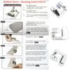 Craft Stainless Steel Sewing Machine Parts Rolled Hem Feet Presser Foot Hemming Cloth Strip