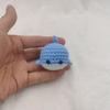 Handmade Little Whale Keychain Wool Making Knitting Keyrings  Backpack Ornaments