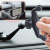 Dual Car Phone Holder Base for 17mm Ball Head Gravity Stand Universal Dashboard Suction Cup Fixed Phone GPS Support Accessories
