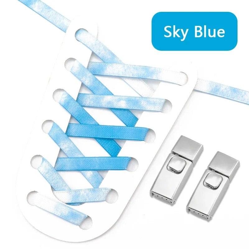 1 пара кроссовок с радужными эластичными шнурками, шнурки с застежкой без завязок для детей и взрослых, новые замки без завязок, шнурки для обуви, аксессуары для обуви