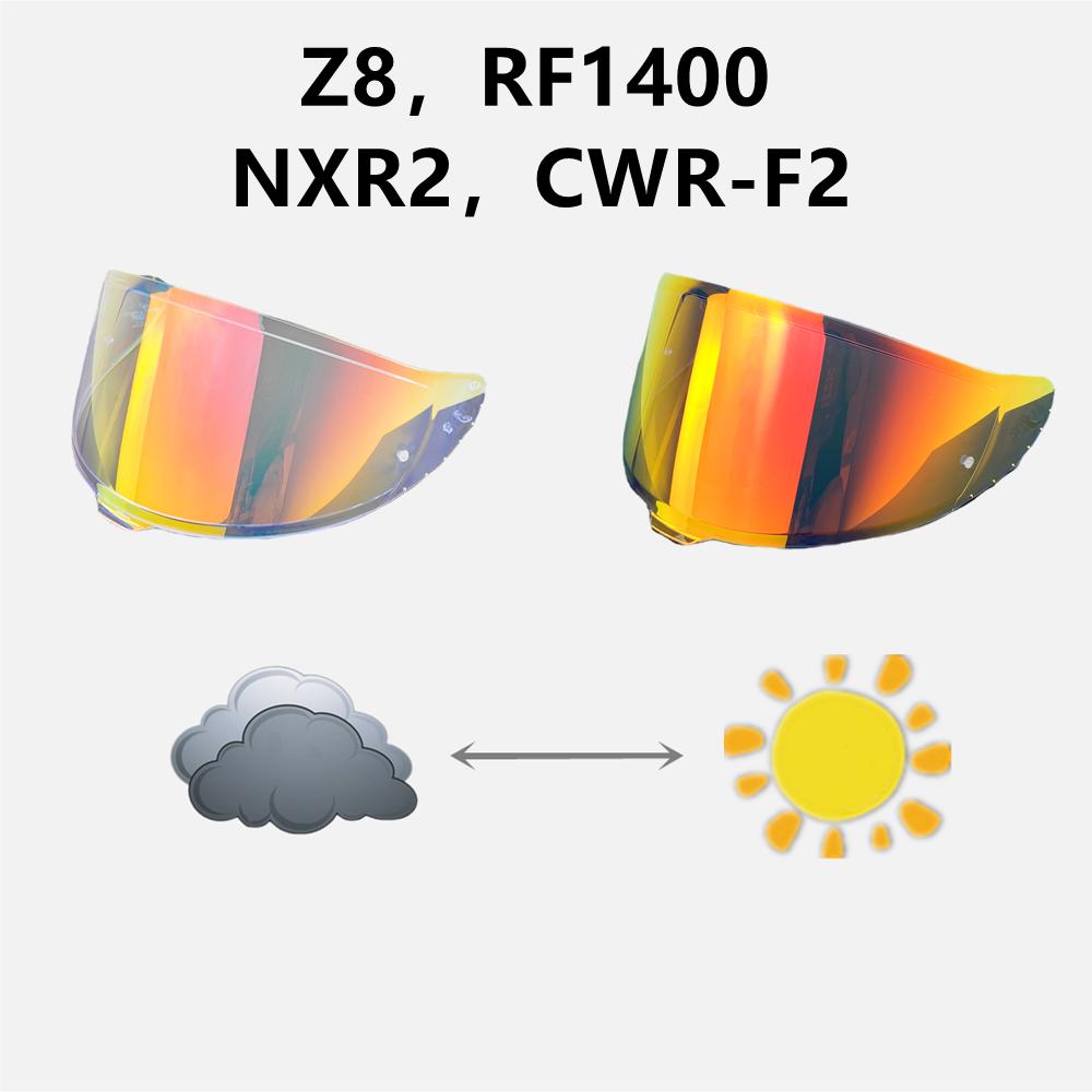 Фотохромный щиток для шлема SHOEI Z8 X15 RF1400 CWR-F2 NXR1/2 X14 Z7 CWR1 RF1200 Xspirit GT Air1/2 Neotec CNS-1 TC-5/9