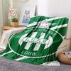 1PC AS Saint Étienne Print Flannel Blanket, High quality Comfortable for All Seasons, Home Decor, Warmth and Comfort, Perfect for Christmas Gifts