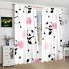 2 шт. - Шторы с принтом «Панда» - материал - полиэстер - подходят для спален, гостиных и кабинетов в качестве занавесок для обеспечения конфиденциальности.