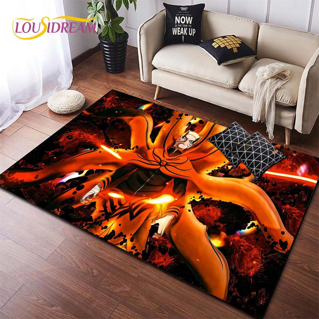 Anime Naruto Carpet Kids Carpets Living Room Tea Table Mats Bedroom Rug Washable Floor Mats Household Area Mat Dinosaur Rug