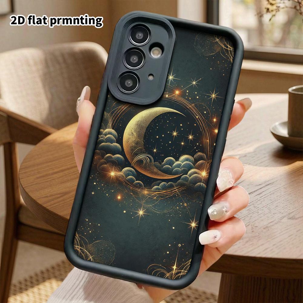 Чехол для телефона: 2D Плоский защитный чехол-книжка для Samsung Galaxy A34 A35 M05 M06 S20 S22 S21 FE Plus 5G, Темно-синяя текстура, Рождественский и Хэллоуинский подарок