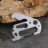 Practical Stainless Steel Emergency Edc Gadget Mini Outdoor Multi-Function Combination Tool Portable Portable Keychain