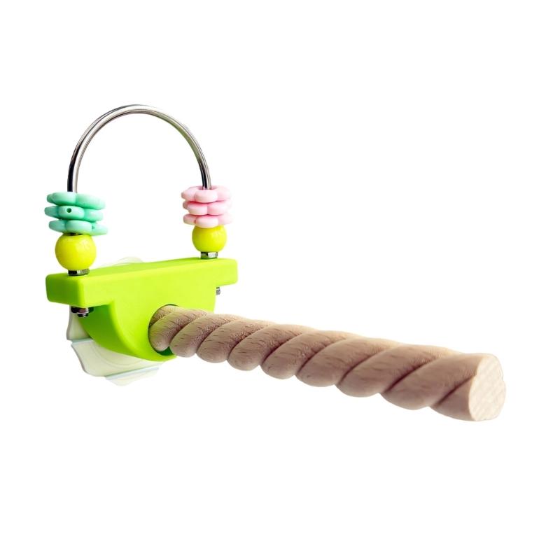 Durability Wooden Parrots Gym Interactively For Climbing Jumping And Playing Helps Prevent Boredom In Pet Birds
