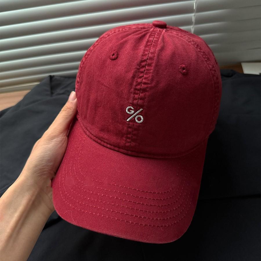 Embroidered Large Head Circumference Showing Face Small Baseball Hat for Women American Retro Couple Soft Top Baseball Cap
