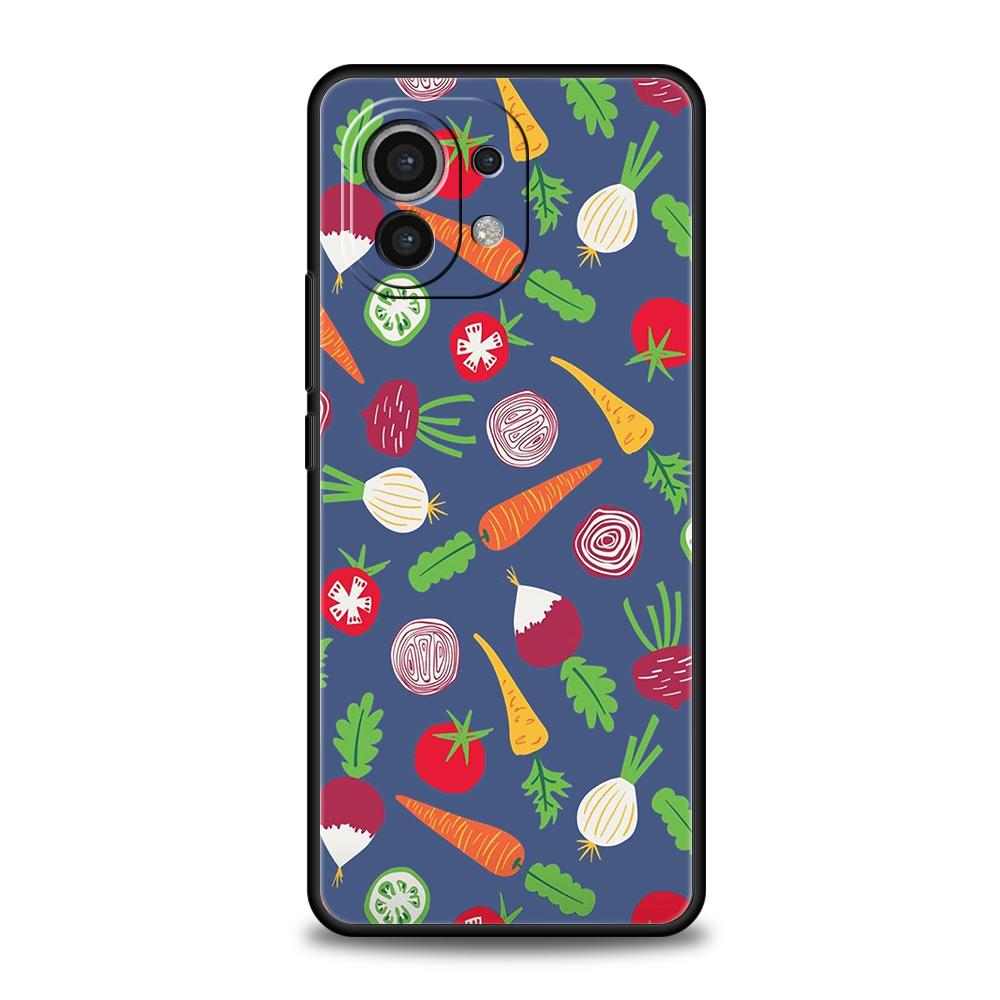 Чехол для телефона для Xiaomi 15 14 13 12 Lite 14T 13T 12T Pro Poco X7 X6 X5 X4 X3 NFC F7 Ultra F6 Pro Cover Фруктовый сок Цветочный узор