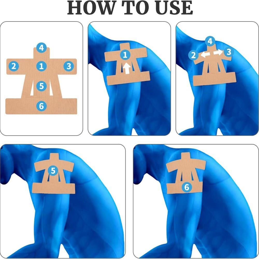 Waterproof Kinesiology Tape Breathable Precut Tape NEW Shoulder Tape Protection