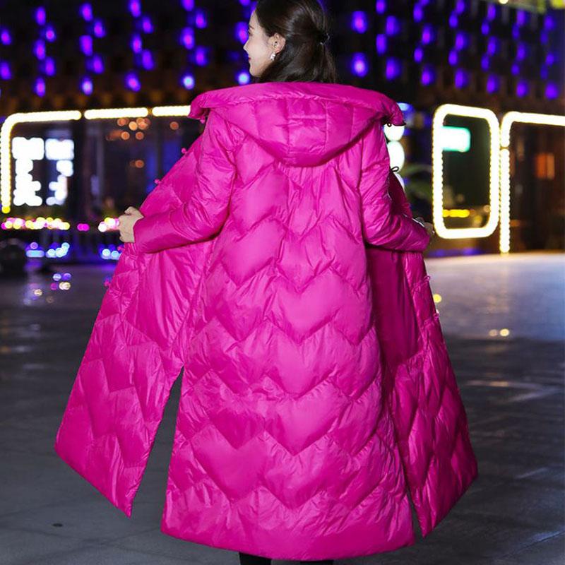 Длинный пуховик в стиле ретро с литературным принтом, хлопковая куртка с капюшоном, удлиненная толстая свободная ветровка с разрезами