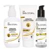 The Skin Story Keratin Shampoo Conditioner UV Protection Hair Serum combo kit pack | Восстанавливает, питает и укрощает вьющиеся волосы | Для всех типов волос
