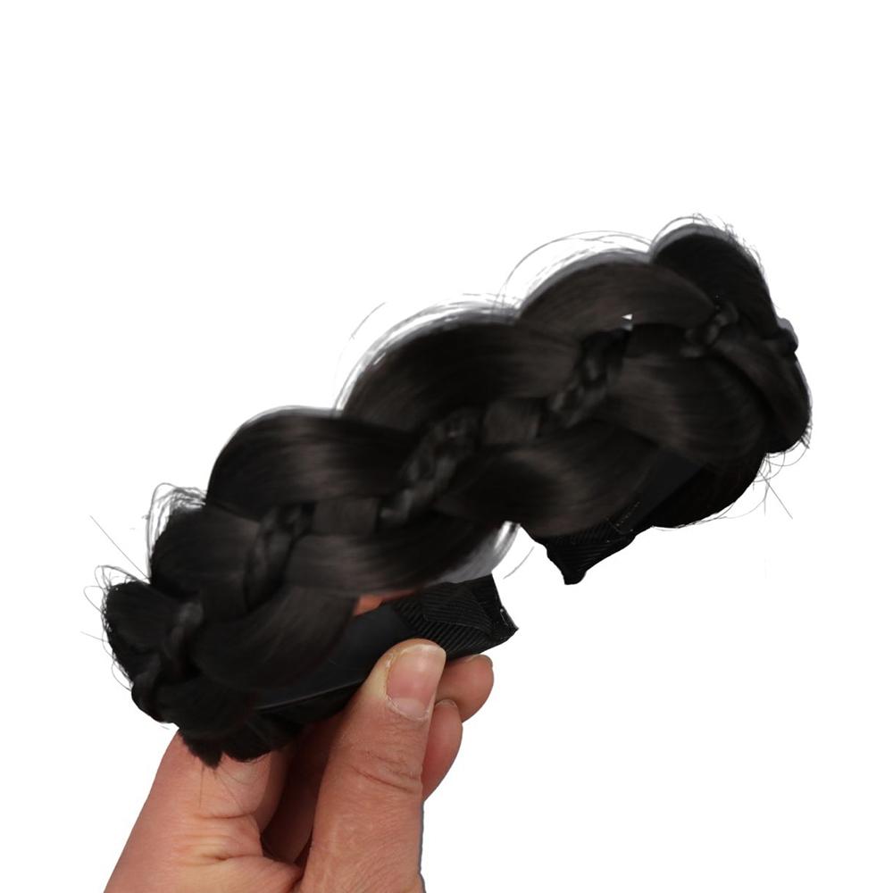 Нескользящая скрученная повязка на голову-парик широкая корейская повязка для волос аксессуары для волос женский обруч для волос повседневный