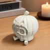 Милая кукла-череп, тыквенное украшение, полый дизайн лица призрака, 3D-печать, жуткий детализированный многослойный Хэллоуинский фигурка, для настольного дисплея