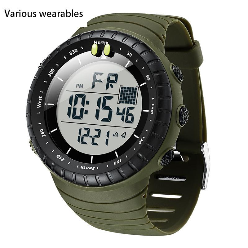 Модные цифровые часы с холодным светом, простые многофункциональные водонепроницаемые электронные часы, спортивные мужские часы для спорта на открытом воздухе