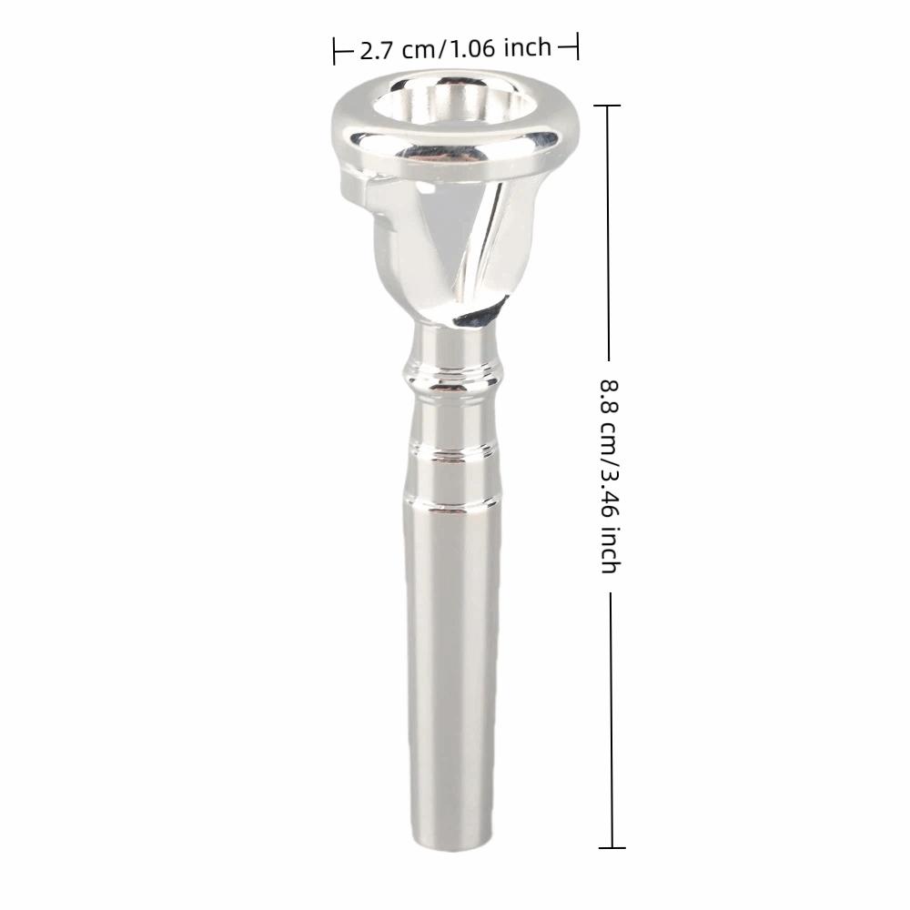 Brass Mouthpiece Trainer Silver Trumpet Mouthpieces Durable Brass Accessories  For Brass Players