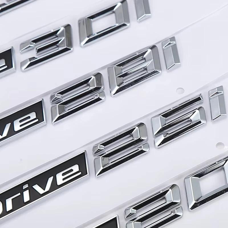 3D Car Fender Trunk Badge Sticker For BMW Xdrive20i 25i 28i 30i 35i 40i 45i 50i 55i 18d 20d 30d 35d 40d 45d 50d Emblem Logo uw2