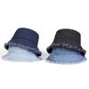 Унисекс Легкая доска Край Hole Denim Индивидуальные Панамы Кепки Рыбаки Кепки Повседневная Кепка Для Отдыха Солнцезащитная Кепка