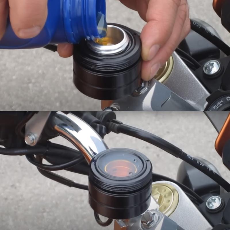 Motorcycle Chain Lubricator Oiler Set Universal Motorbike Lubrication System Chain Oiler for -Bicycle