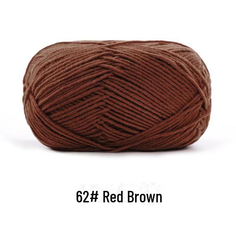 4-х ниточная пряжа из гребенного хлопка для кукол ручной работы, 40 г молочного хлопка, набор материалов для кукол своими руками