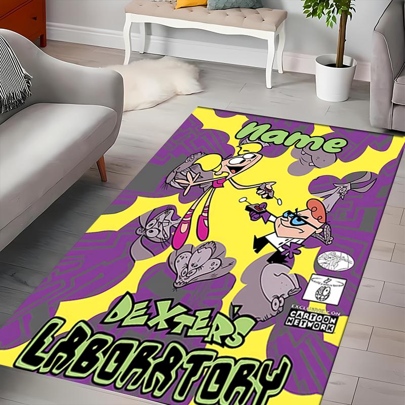 Custom personalization Dexter's Laboratory Area Rug - Perfect For Kitchen, Bathroom,Laundry Room Decor Large Size Available,Gift All Seasons
