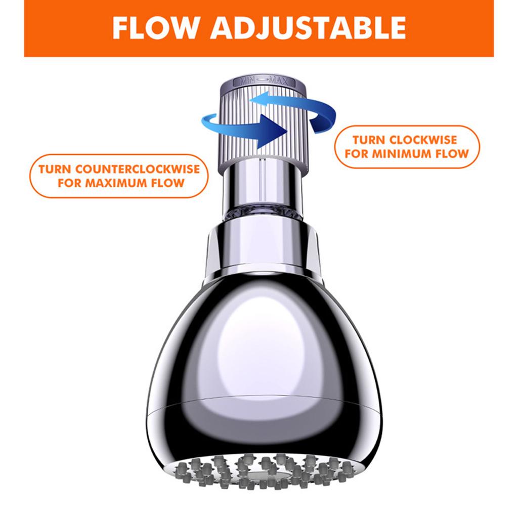 Bathroom Tool Component Shower Head Water Pressure Regulator Flows Control Valves Shower Flow Limites Simple Install