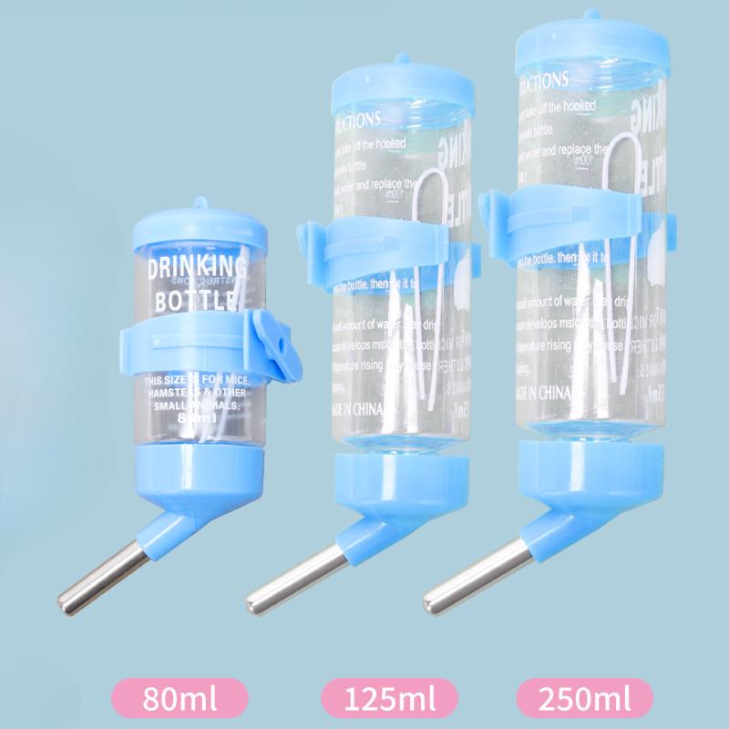 Бутылка для питья воды для хомяков, пластиковая бутылка для кормления крыс, клетка для кормушки, подвесная бутылка для воды, фонтан для питья домашних животных