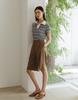 GIEMAR Two Tuck Bermuda Pants Brown