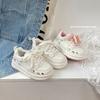 Girls' casual sneakers2026Spring new model children's cartoon cute white shoes, soft-soled comfortable baby sneakers