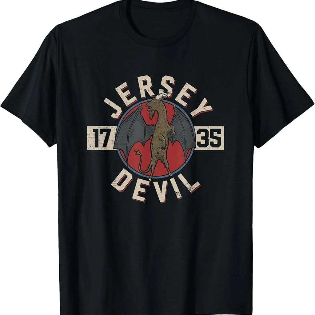 Cryptozoology T Shirt Jersey Devil Cryptid S Vintage Graphic Unisex Breathable Stylish Streetwear Top For Everyday Wear