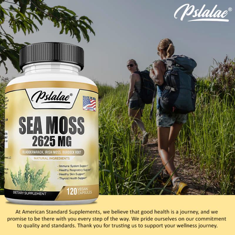 Irish Seaweed Bladder Capsules, thyroid support, digestive health, gluten-free, vegan, suitable for adults.