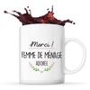 Mug - Thank You - Housekeeper - Ceramic - 325 Ml - Printed Front/back