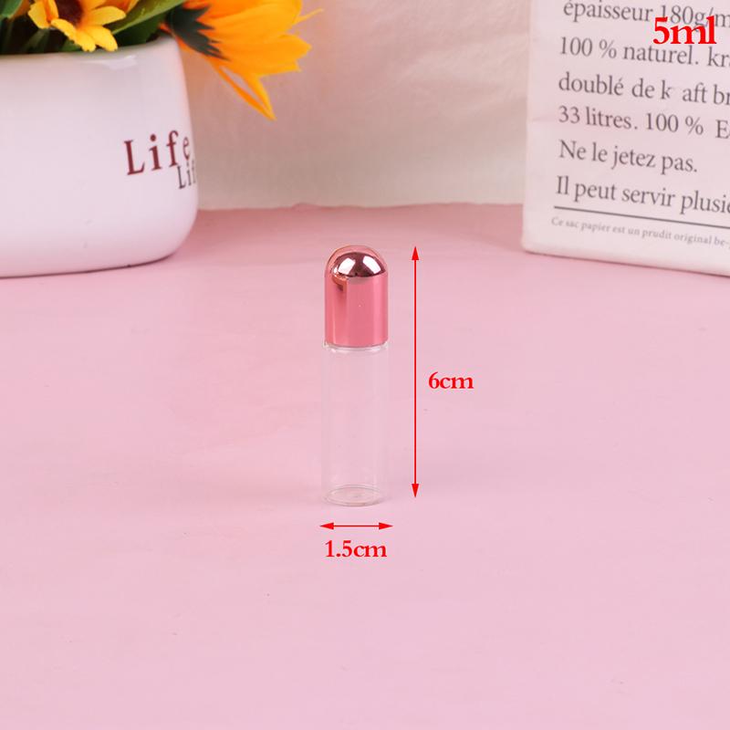 1/2/3/5/10 мл Пустой флакон с роликовым шариком для духов Контейнер для жидкости/масла Многоразовые флаконы Портативный мини-контейнер