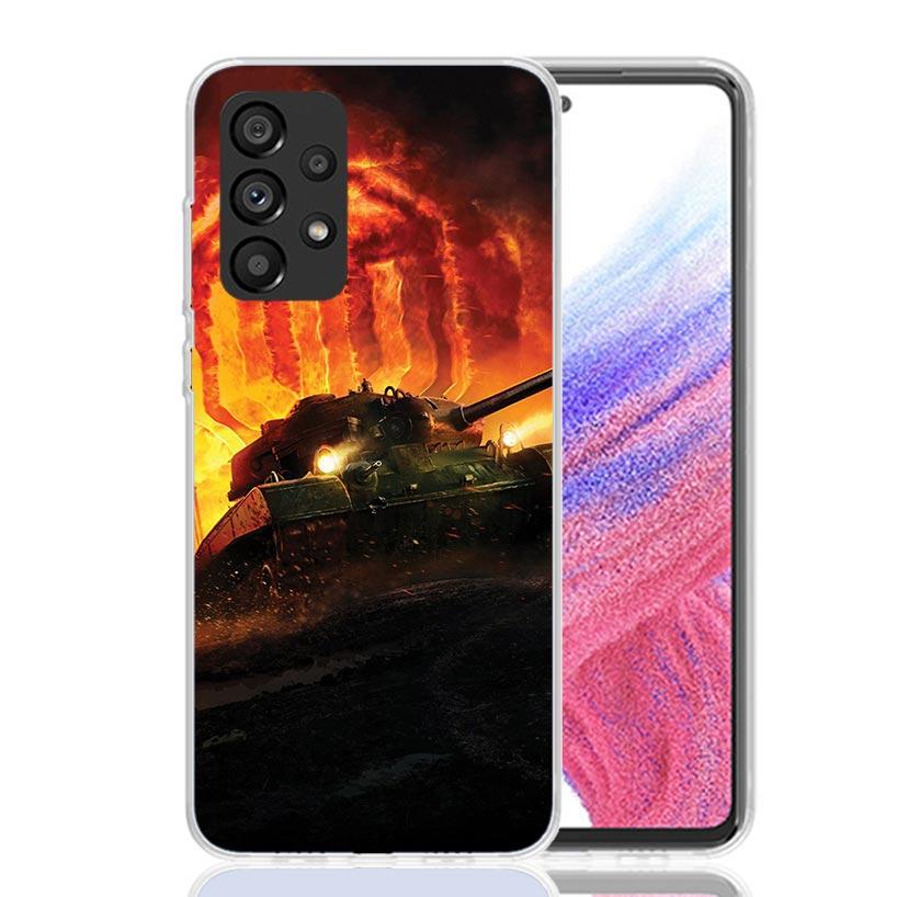 World of Tanks Phone Case For Samsung Galaxy A17 A16 A14 A15 A13 A57 A56 A54 A55 A53 A37 A36 A34 A35 A33 A26 A24 A25 A23 Galaxy