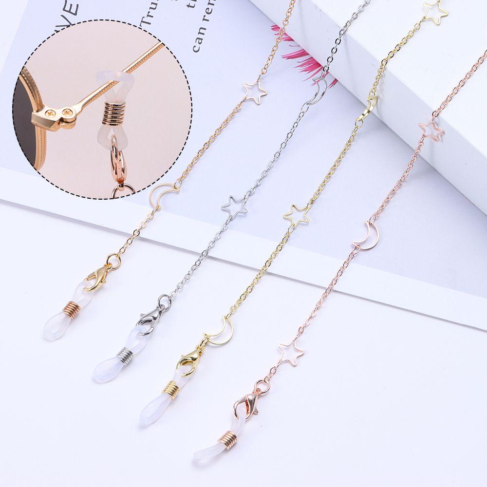 Fashion Anti-lost Star Moon Punk Jewelry Sunglasses Chain Mask Lanyards Alloy Eyeglasses Chains