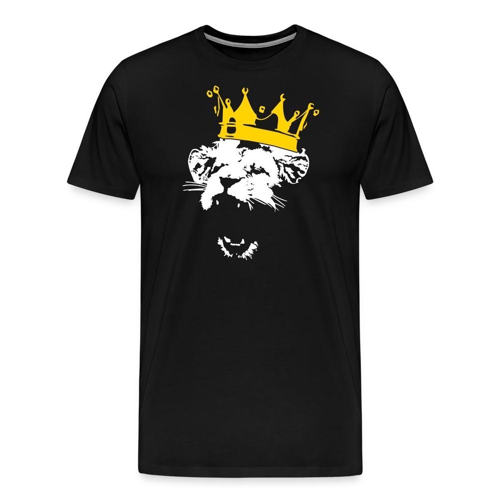 Lion with a crown Men's Premium T-Shirt Unisex T-Shirt