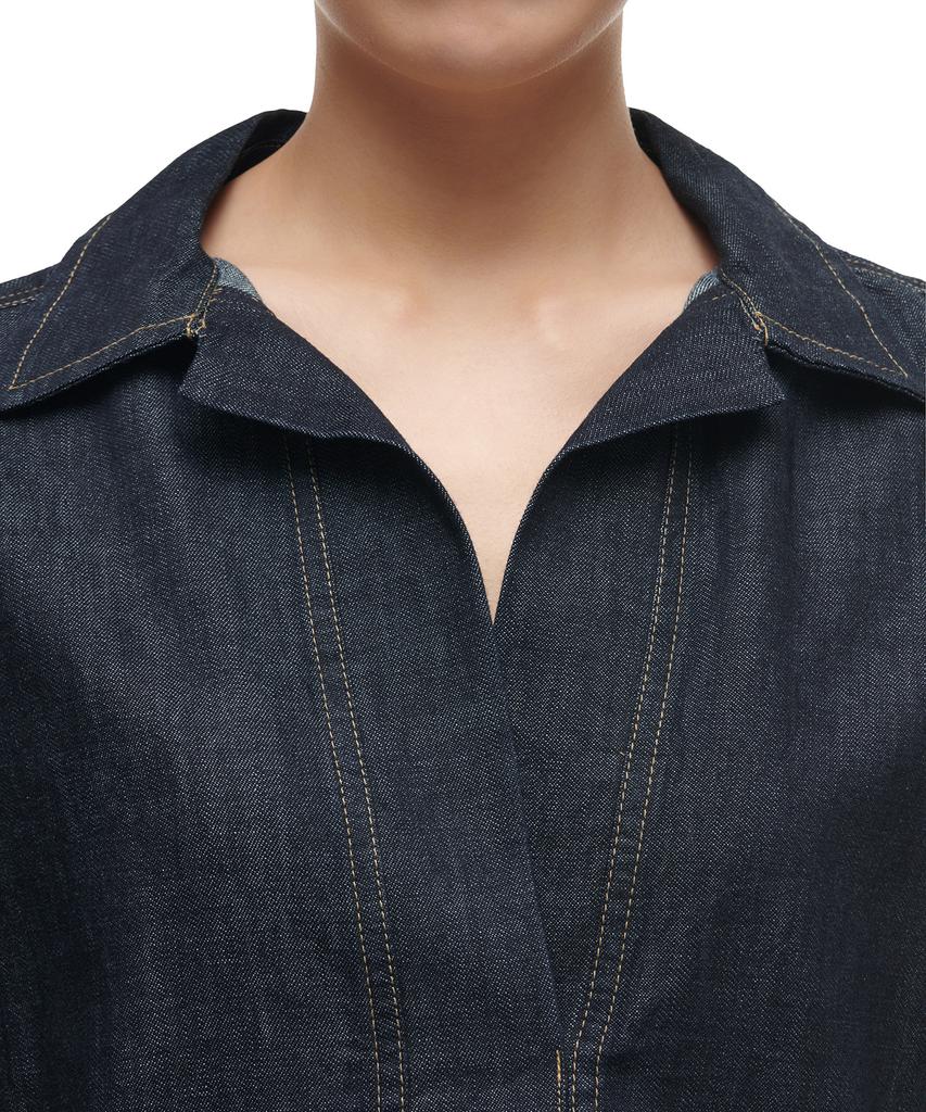 Lolenlalpeulolen Denim Shift Dress - Blue