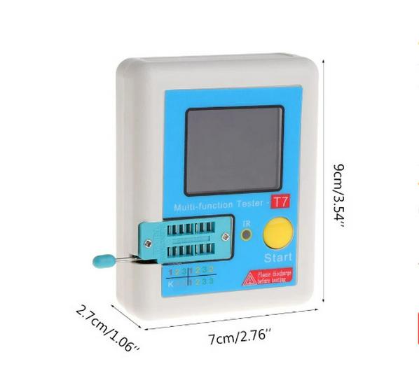 LCR-T7 Transistor Tester with Full Color Display for Diode and Capacitor Testing