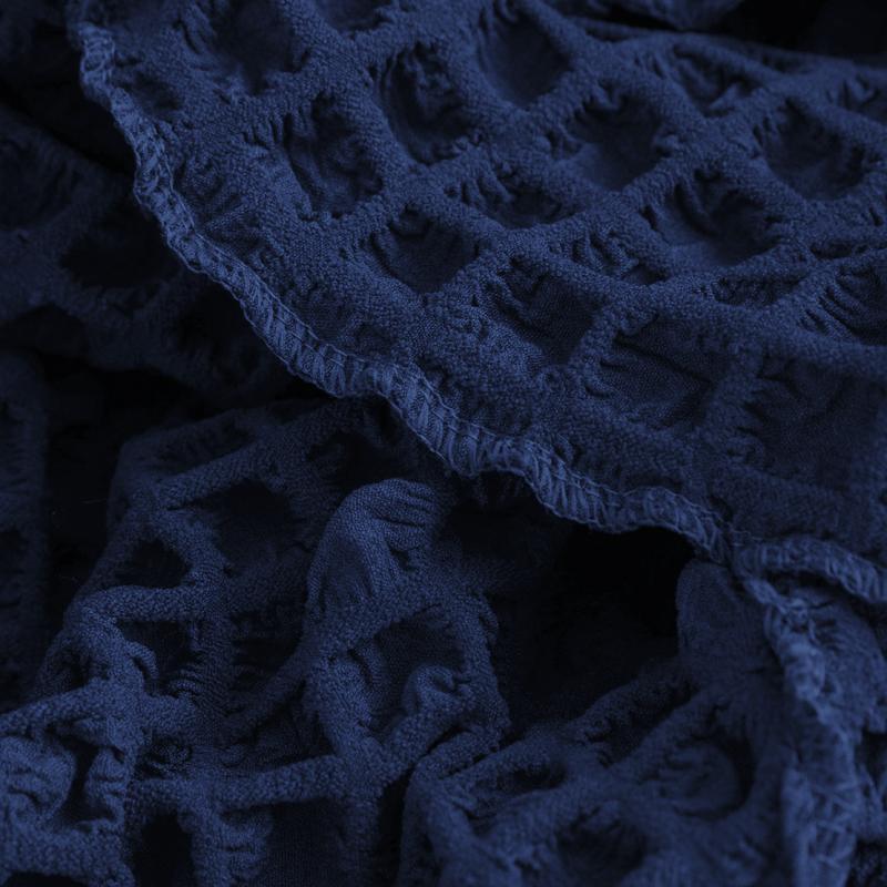 Чехол для дивана в клетку из жатого хлопка, эластичный чехол для дивана, европейские чехлы, чехол для кресла, чехол для углового дивана, чехол для дивана 1/2/3/4, сиденье для гостиной