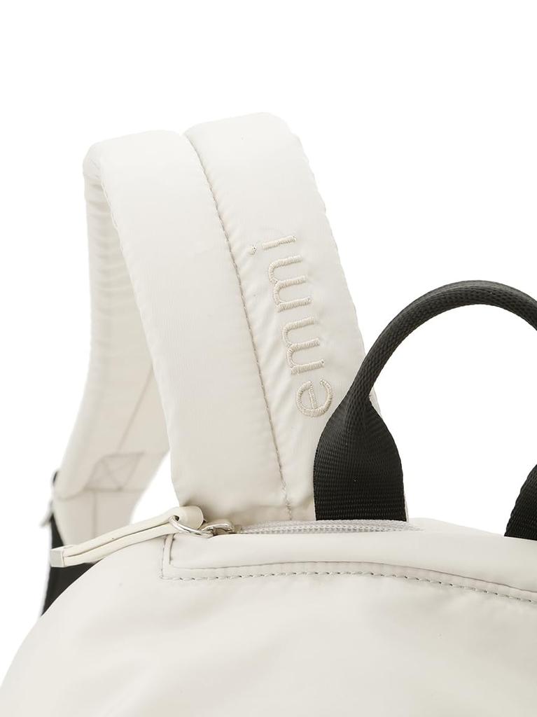 Emi Eco Leather Mix Gathered Backpack 13WGB249307 IVR Women's