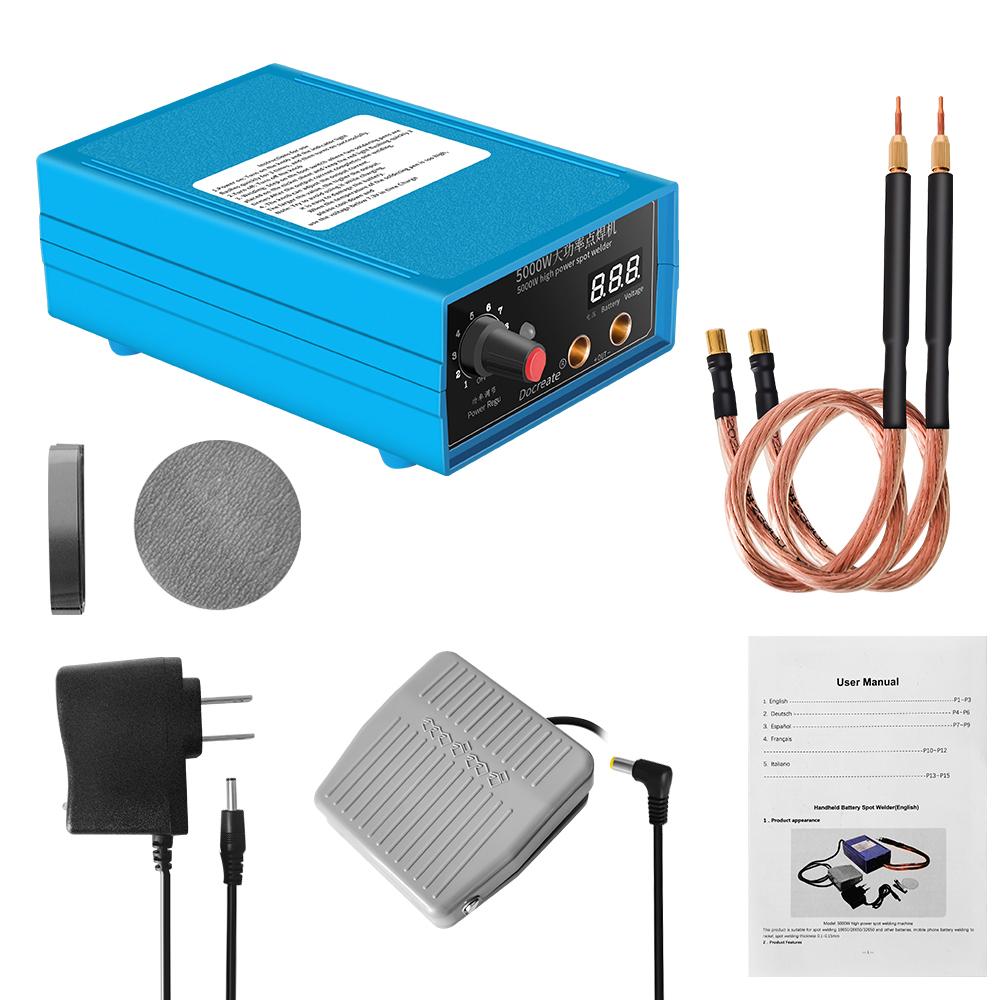 5000W Handheld Portable Home Welding Machine Battery Nickel Sheet Spots Welding Tool Digital Tube