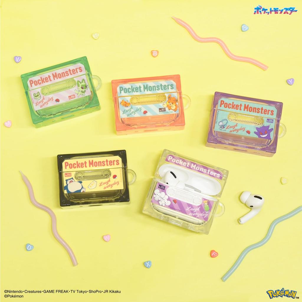 Гурманы Покемон AirPods Pro (Второе поколение)/ Совместимый с AirPods Pro чехол кассетного типа Nyaoha POKE-921C