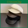 Trendy Color Solid Woolen Hats Curved Brim Autumn Winter Street Cao Fashion